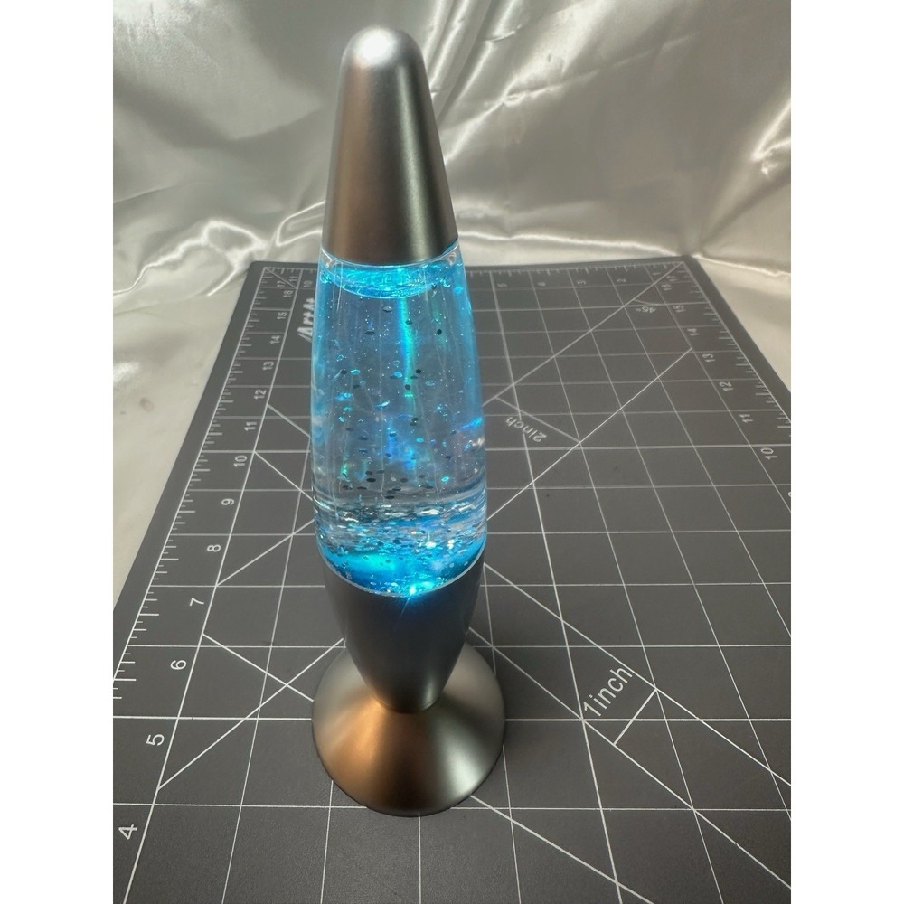 7.25" Battery Operated Shorty Glitter Lava Lamp Mini Color Changing Nostalgic - Picture 4 of 8